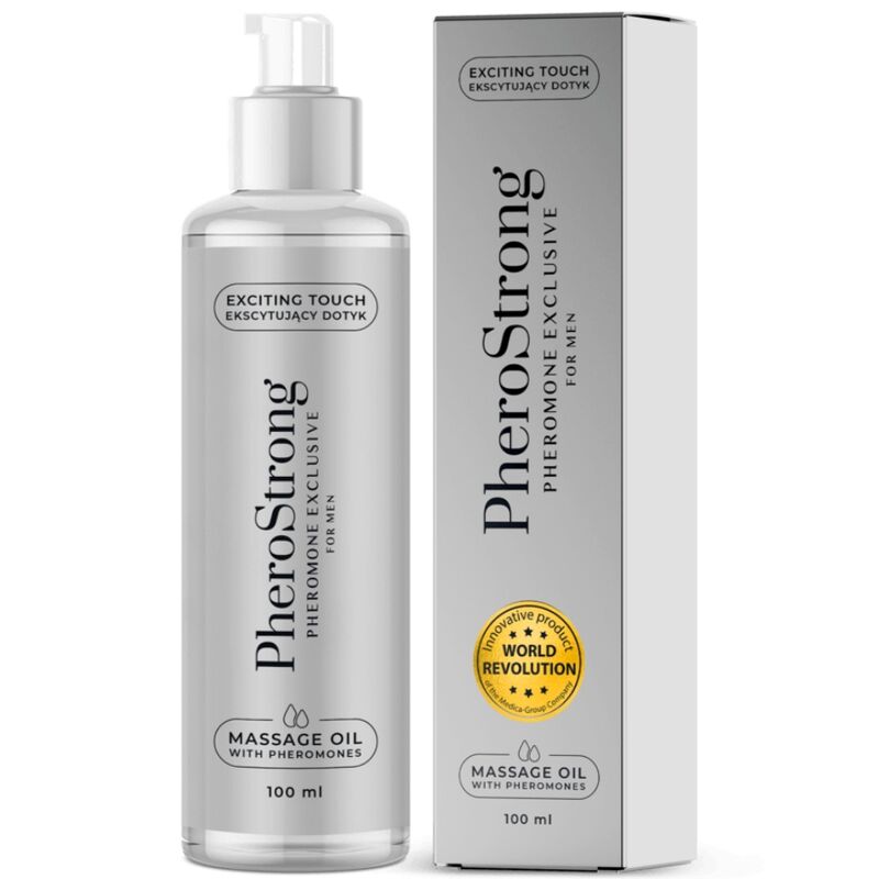 PHEROSTRONG - MASSAGEOLIE EKSKLUSIV TIL MÆND 100 ML
