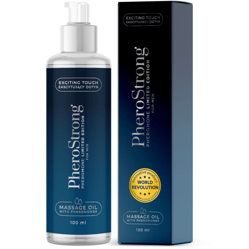 PHEROSTRONG - MASSAGEOLIE LIMITED EDITION TIL MÆND 100 ML