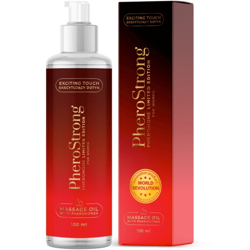 PHEROSTRONG - MASSAGEOLIE LIMITED EDITION TIL KVINDER 100 ML