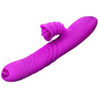ARMONY - ANGELIA MULTIFUNKTIONSVIBRATOR DOBBELT TUNGE VIOLET VARMEFFEKT