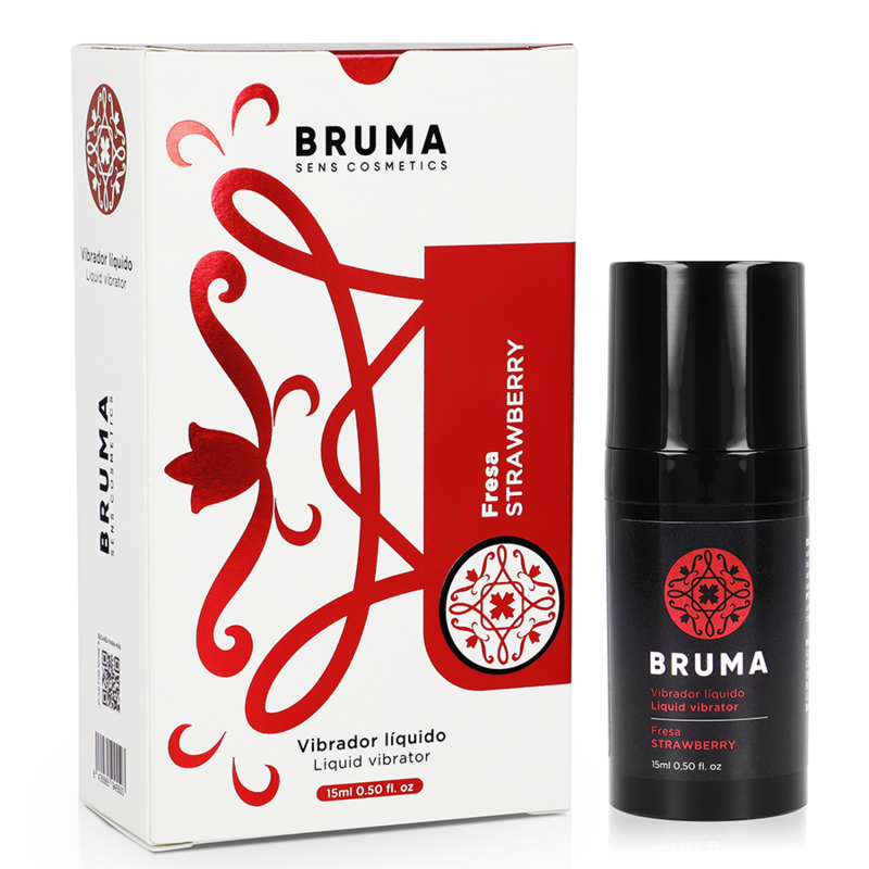 BRUMA - VÆSKEVIBRATOR ULTRA GLIDENDE JORDBÆR 15 ML