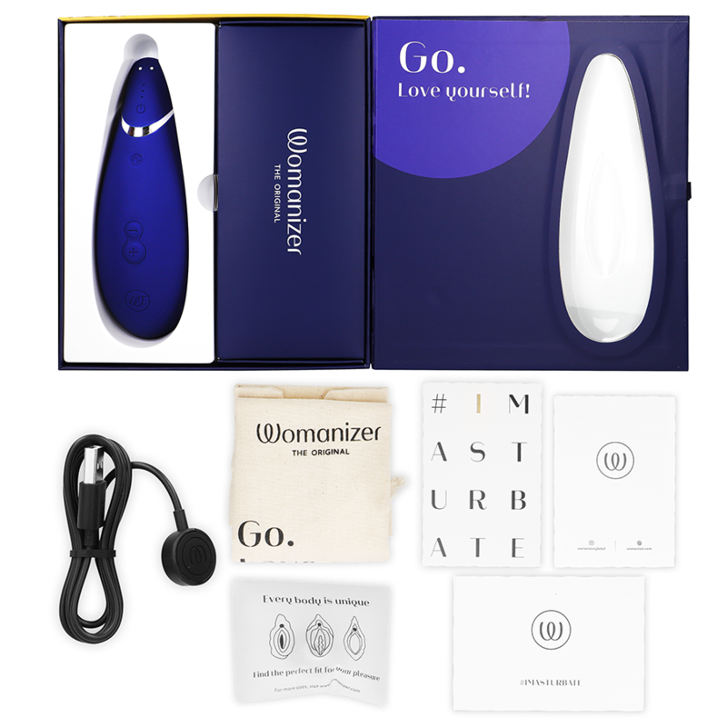 WOMANIZER - PREMIUM 2 KLITORISTIMULATOR BLÅBÆR