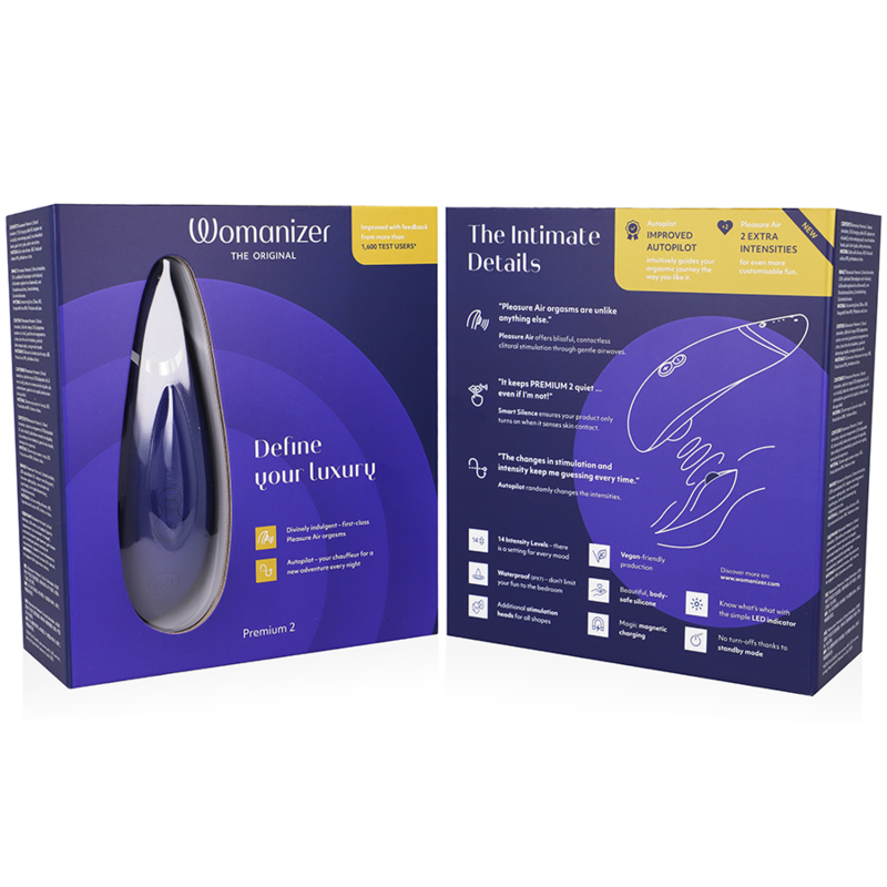 WOMANIZER - PREMIUM 2 KLITORISTIMULATOR BLÅBÆR