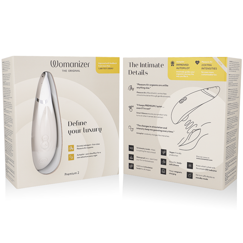 WOMANIZER - PREMIUM 2 KLITORISTIMULATOR VARM GRÅ