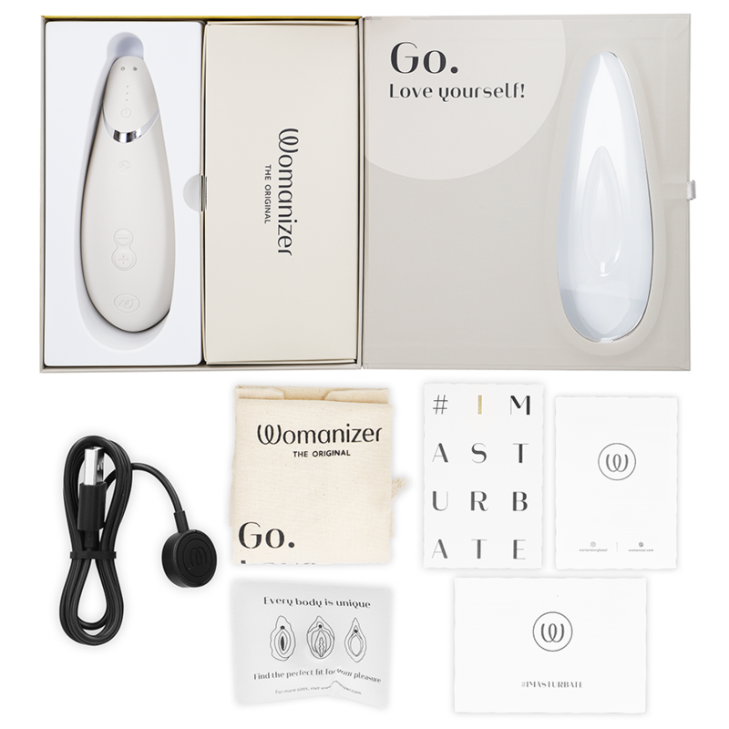 WOMANIZER - PREMIUM 2 KLITORISTIMULATOR VARM GRÅ