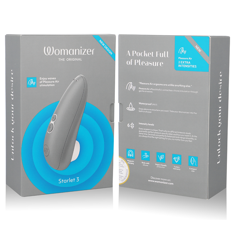 WOMANIZER - STARLET 3 KLITORISTIMULATOR GRÅ