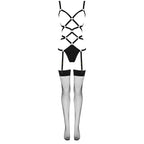 LIVCO KORSETTI MODE - THIARA LC 20213 SÆT BODY + STRØMPER SORT S/M
