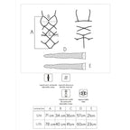 LIVCO KORSETTI MODE - THIARA LC 20213 SÆT BODY + STRØMPER SORT L/XL