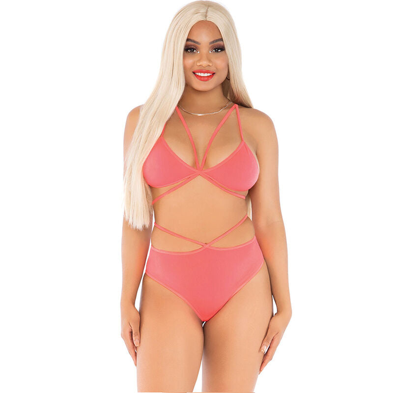 LEG AVENUE - TOP & TRUSSER KORAL MED STROPPER