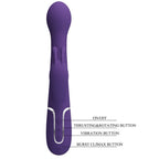 PRETTY LOVE - DEJON KANINVIBRATOR 3 I 1 MULTIFUNKTION LILLA