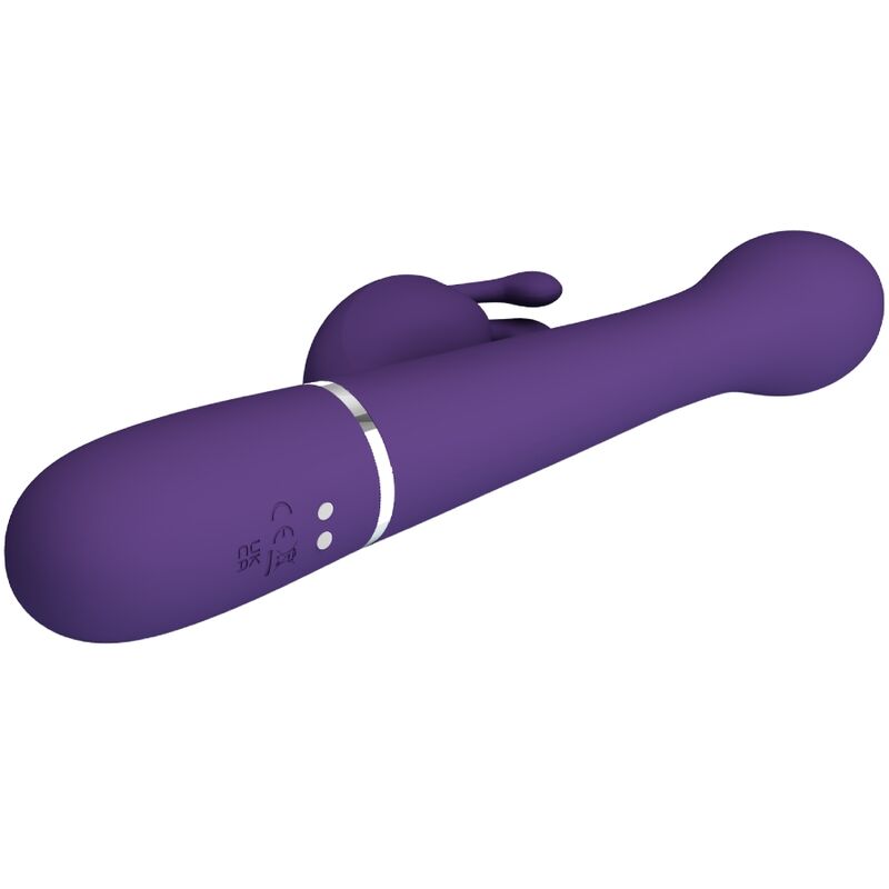 PRETTY LOVE - DEJON KANINVIBRATOR 3 I 1 MULTIFUNKTION LILLA