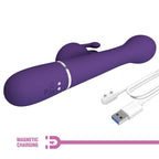 PRETTY LOVE - DEJON KANINVIBRATOR 3 I 1 MULTIFUNKTION LILLA