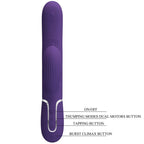 PRETTY LOVE - PERLITA G-PUNKT VIBRATOR 3 I 1 MULTIFUNKTION LILLA