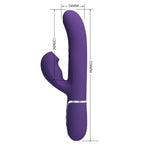 PRETTY LOVE - PERLITA G-PUNKT VIBRATOR 3 I 1 MULTIFUNKTION LILLA