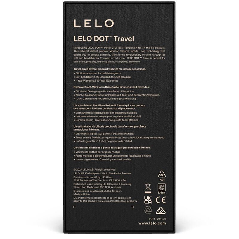 LELO - DOT TRAVEL KLITORIS STIMULATOR LILLA