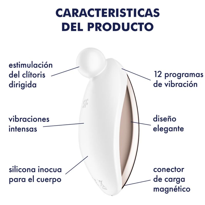 SATISFYER - SPOT ON 2 LAY-ON VIBRATOR HVID