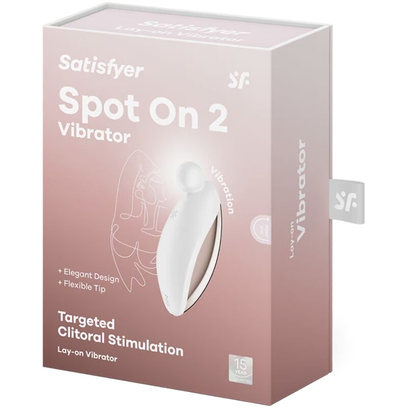 SATISFYER - SPOT ON 2 LAY-ON VIBRATOR HVID