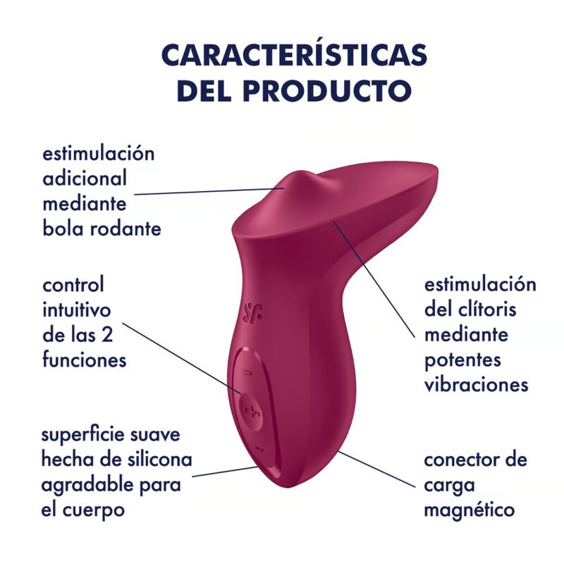 SATISFYER - EXCITERRR LAY-ON KLITORIS BÆRVIBRATOR