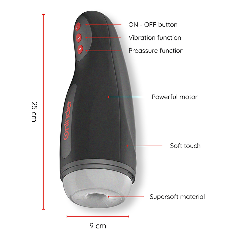 ONINDER - SEOUL GENOPLADELIG MANDLIG MATURBATOR 10 HASTIGHEDER - GRATIS APP