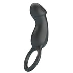 PRETTY LOVE - TRAE VIBRERENDE SORT RING MED STIMULATOR