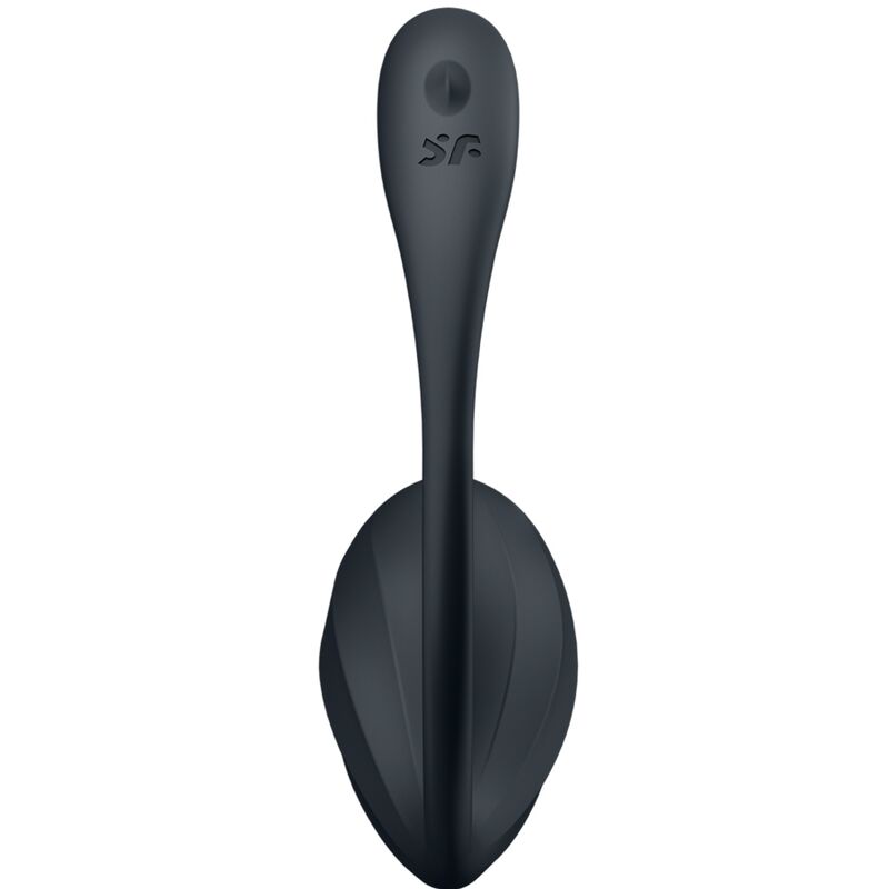 SATISFYER - RIBBED PETAL G-PUNKTS STIMULATOR FJERNBETJENING SORT GRATIS APP