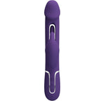 PRETTY LOVE - KAMPAS KANIN 3 I 1 MULTIFUNKTIONSVIBRATOR MED TUNGE VIOLET