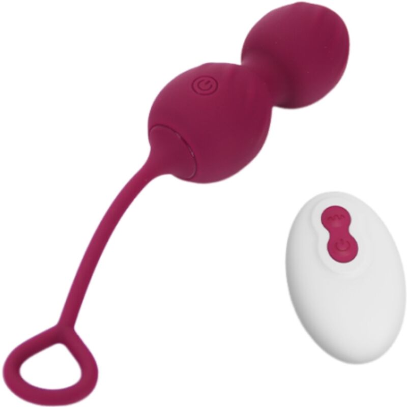 ARMONY - BLOSSOMS VAGINAL HÅNDVÆGT VIBRATION FJERNBETJENING 10 VIBRATIONER MØRKERØD