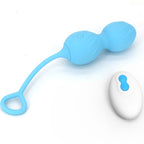 ARMONY - BLOSSOMS VAGINAL HÅNDVÆGT VIBRATION FJERNBETJENING 10 VIBRATIONER BLÅ