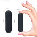 ARMONY - SPLASH HEHE VIBRATOR KUGLET SILIKONE 10 VIBRATIONER 65 X 15 CM SORT