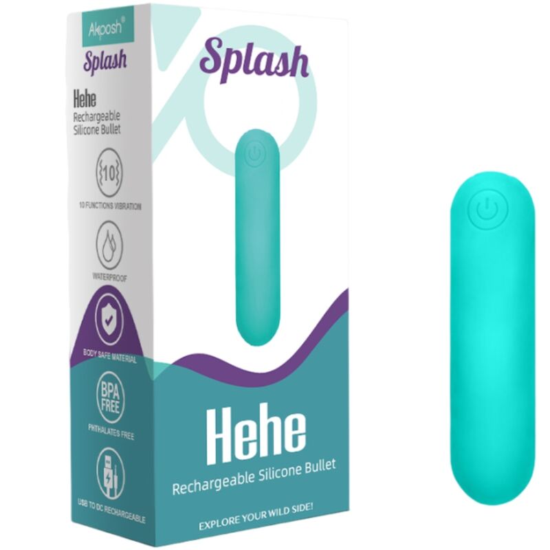 ARMONY - SPLASH HEHE VIBRATOR KUGLET SILIKONE 10 VIBRATIONER 65 X 15 CM GRØN