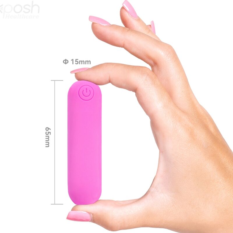 ARMONY - SPLASH HEHE VIBRATOR KUGLET SILIKONE 10 VIBRATIONER 65 X 15 CM LYSE