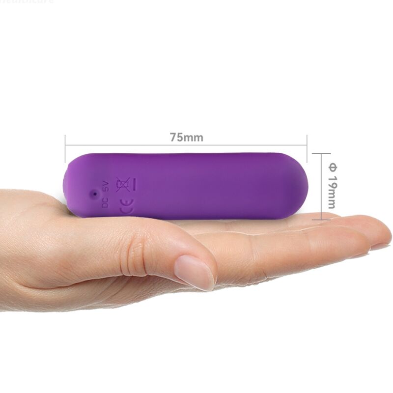 ARMONY - SPLASH HAHA VIBRATOR KUGLET SILIKONE 10 VIBRATIONER 75 X 19 CM LILLA