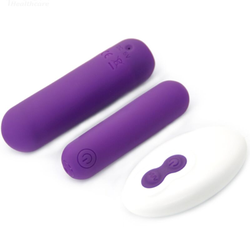 ARMONY - SPLASH JOLINE VIBRATOR KUGLET SILIKONE FJERNBETJENING 10 VIBRATIONER 6,5 X 1,5 CM LILLA