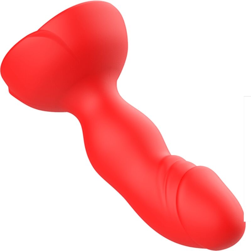 ARMONY - EXTREME A BLOOM ROSE VIBRATOR & ANALPLUG FJERNBETJENING RØD