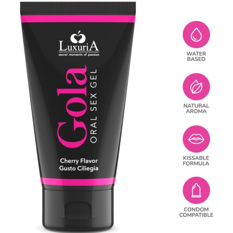 INTIMATELINE LUXURIA - ORAL SEX GEL MED KIRSEBÆRSMAG 50 ML
