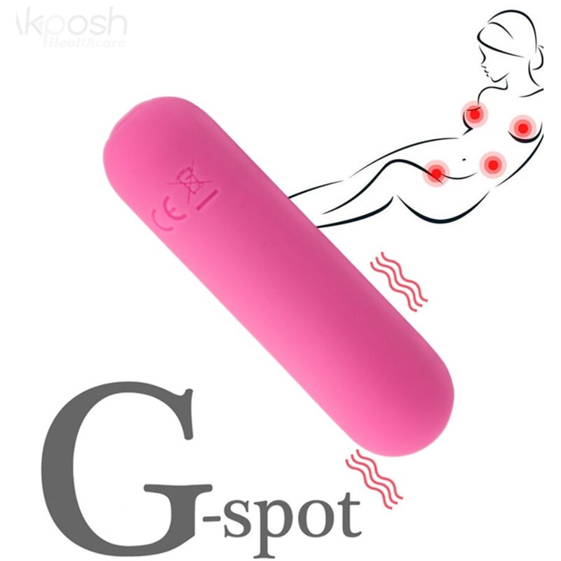 ARMONY - SPLASH HAHA VIBRATOR KUGLET SILIKONE 10 VIBRATIONER 75 X 19 CM LYSE
