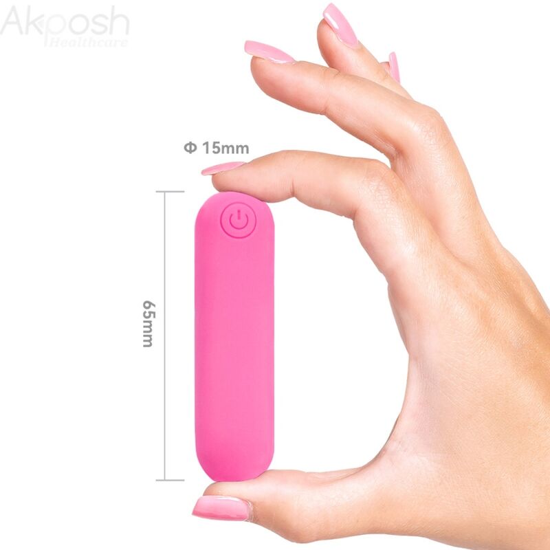 ARMONY - SPLASH JOLINE VIBRATOR KUGLET SILIKONE FJERNBETJENING 10 VIBRATIONER 65 X 15 CM LYSE