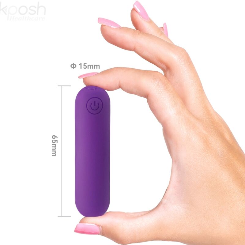ARMONY - SPLASH JOLINE VIBRATOR KUGLET SILIKONE FJERNBETJENING 10 VIBRATIONER 6,5 X 1,5 CM LILLA