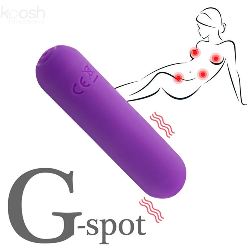 ARMONY - SPLASH JOLINE VIBRATOR KUGLET SILIKONE FJERNBETJENING 10 VIBRATIONER 6,5 X 1,5 CM LILLA