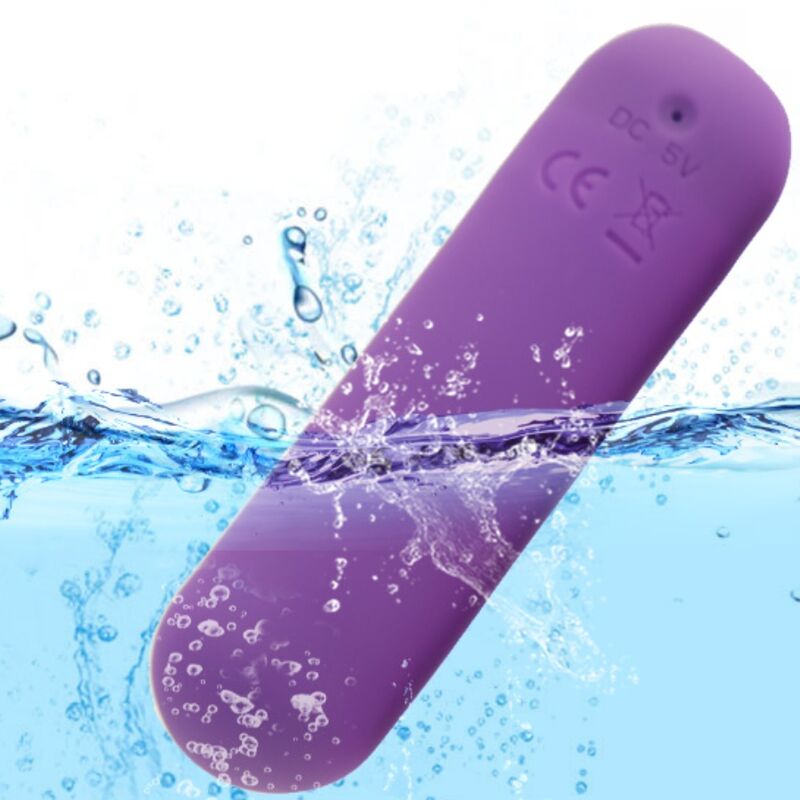 ARMONY - SPLASH JOIE VIBRATOR KUGLET SILIKONE FJERNBETJENING 10 VIBRATIONER 75 X 19 CM LILLA