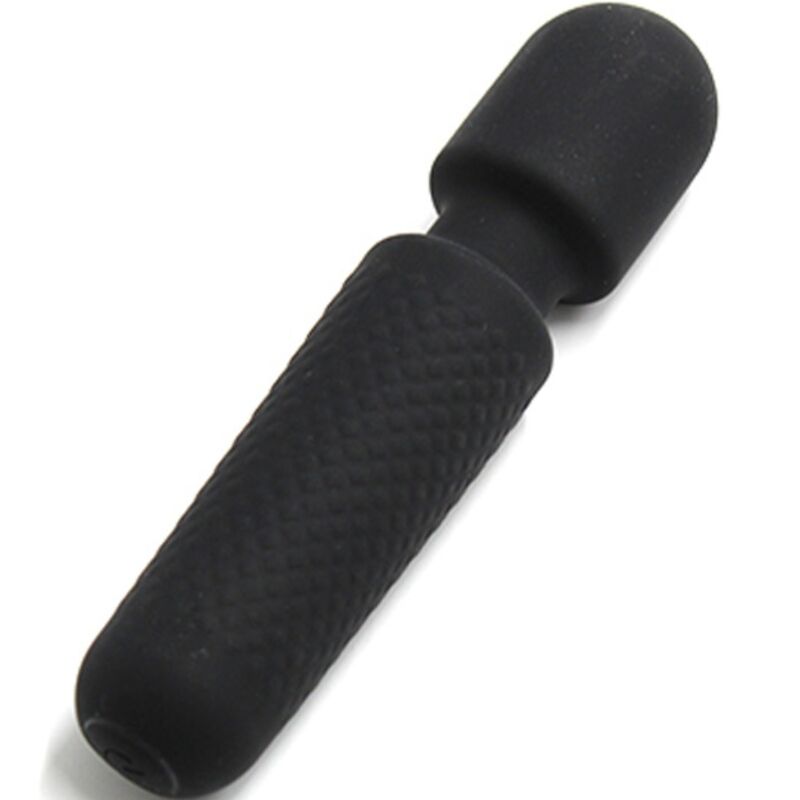 ARMONY - DIN MAGISKE MASSAGEAPPARAT & VIBRATOR GENOPLADELIG 10 VIBRATIONSSTAV MED PRIKKER I SORT