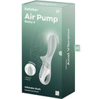 SATISFYER - AIR PUMP BOOTY 3 OPPUSTELIG ANALVIBRATOR GRÅGRØN