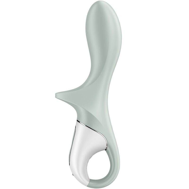 SATISFYER - AIR PUMP BOOTY 3 OPPUSTELIG ANALVIBRATOR GRÅGRØN