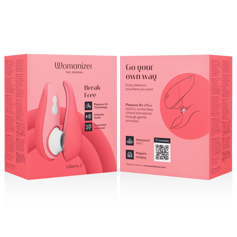 WOMANIZER - LIBERTY 2 KLITORISSTIMULATOR & SUGNING PINK
