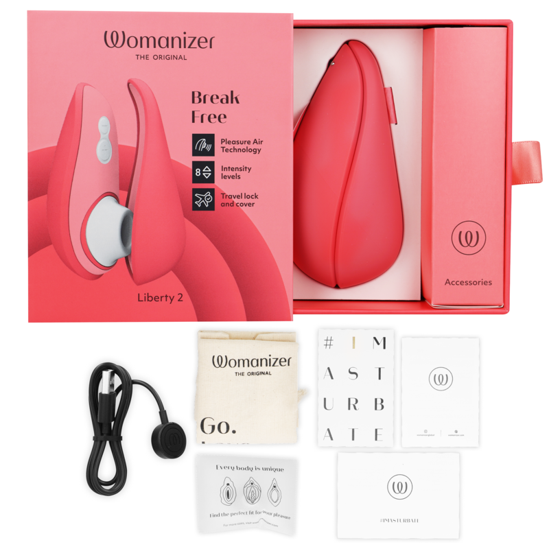 WOMANIZER - LIBERTY 2 KLITORISSTIMULATOR & SUGNING PINK