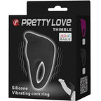 PRETTY LOVE - FINGERBØL VIBRATORRING SORT