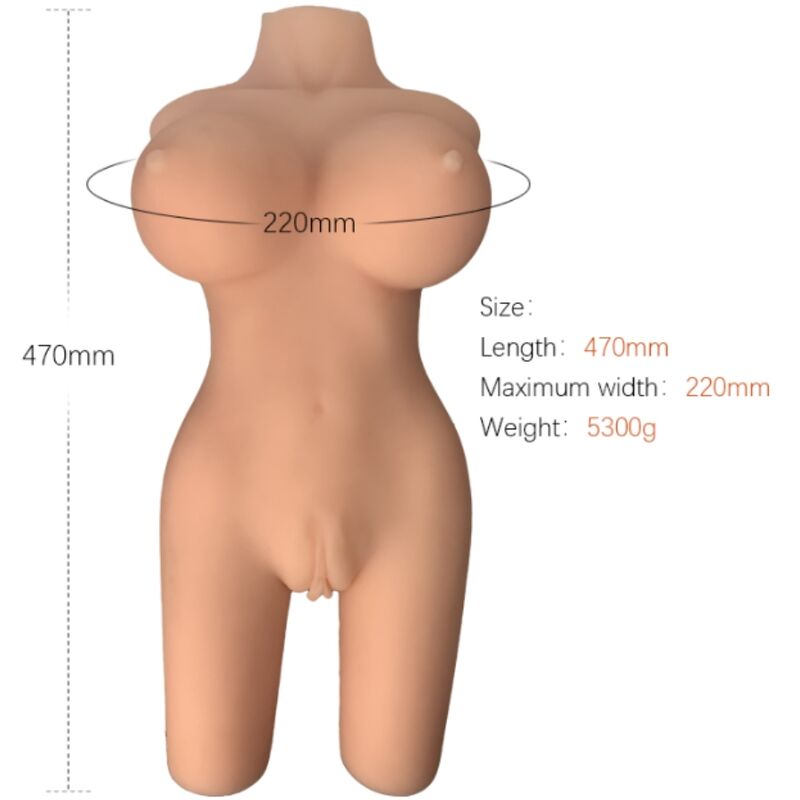 ARMONY - REALISTISK KVINDELIG TORSO MODEL 6
