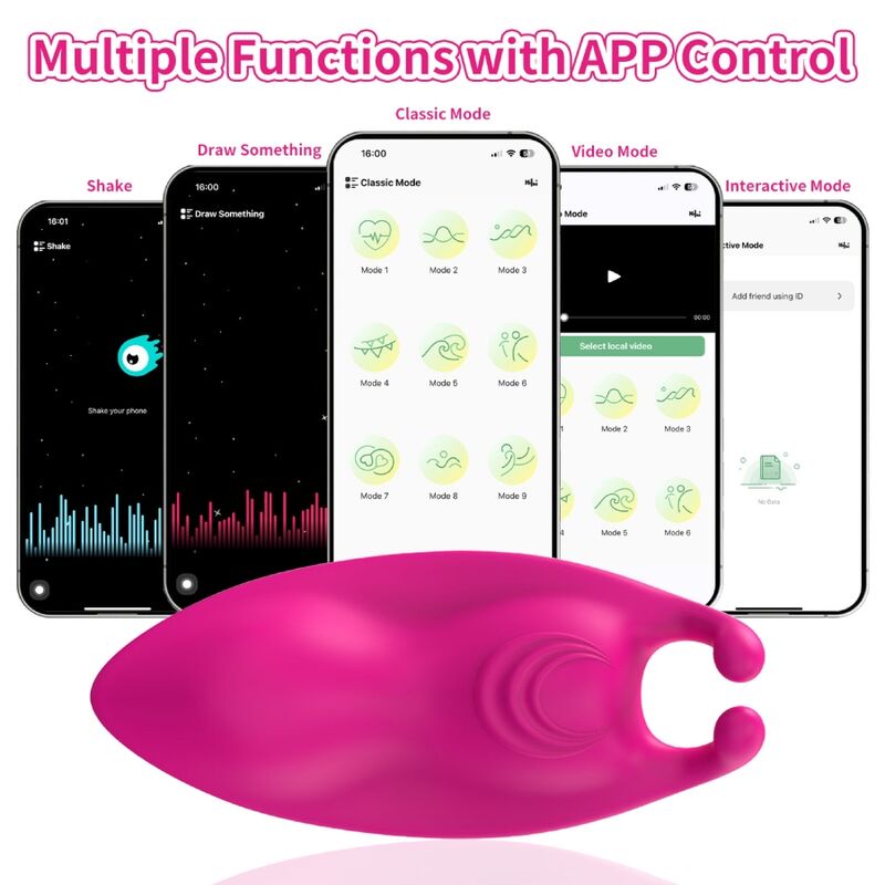 ARMONY - HONEYBEE TRUSSER MED G-PUNKT VIBRATOR I FUCHSIA - GRATIS APP