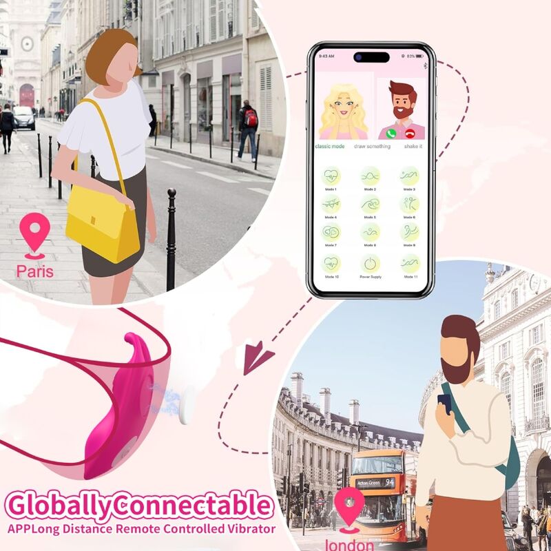 ARMONY - HONEYBEE TRUSSER MED G-PUNKT VIBRATOR I FUCHSIA - GRATIS APP