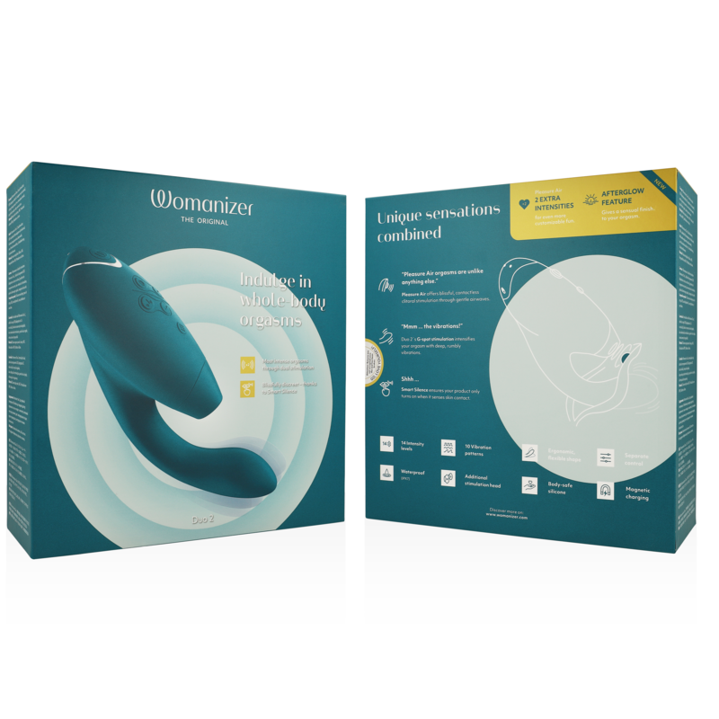 WOMANIZER - DUO 2 STIMULATOR BLÅ BENZIN